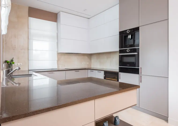 A kitchen countertop