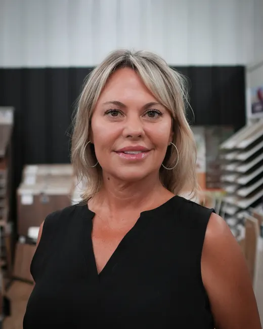 Wendy, design and tile specialist at All About Floors in Forney, Texas